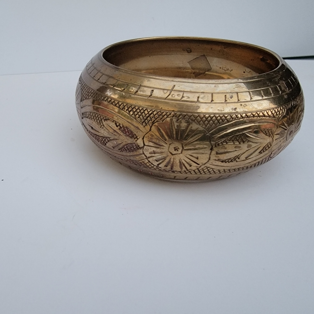 Vintage Indian brass bangle bracelet